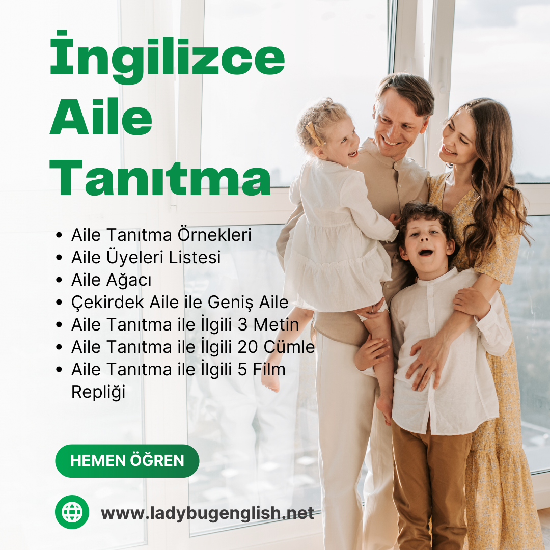 ingilizce aile tanıtma