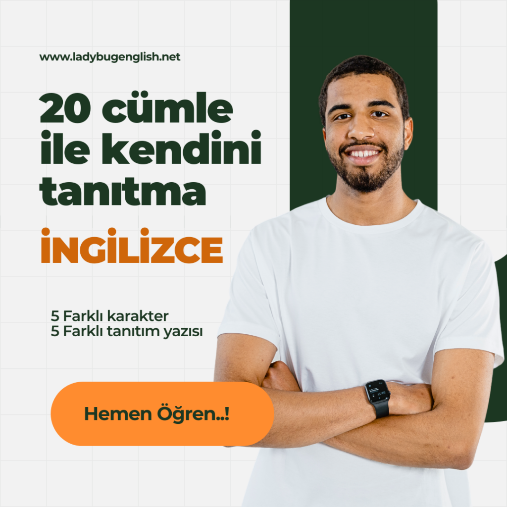 20 Cümle ile Kendini Tanıtma İngilizce 5 Farklı Metin - Ladybug English