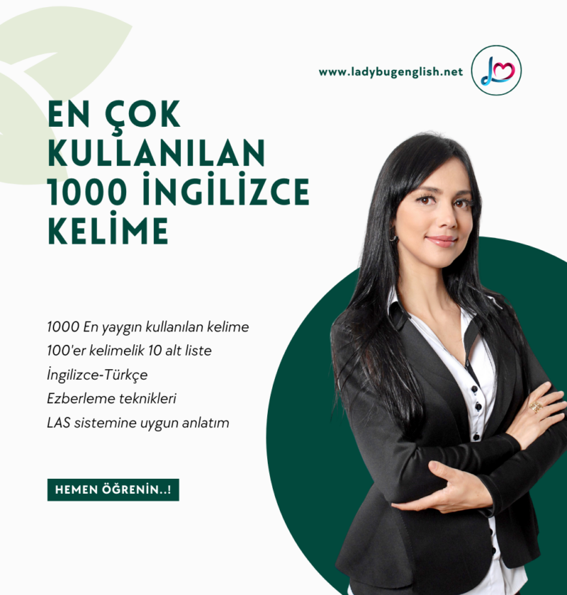 en çok kullanılan 1000 ingilizce kelime