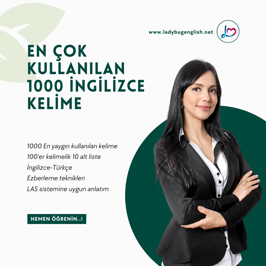 en çok kullanılan 1000 ingilizce kelime