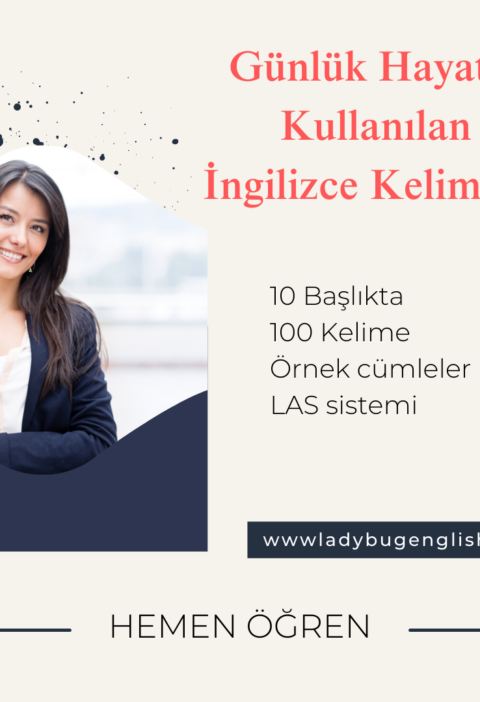 günlük hayatta kullanılan İngilizce kelimeler