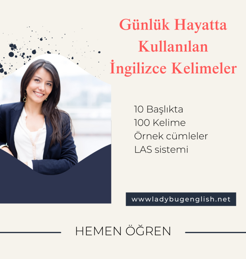 günlük hayatta kullanılan İngilizce kelimeler