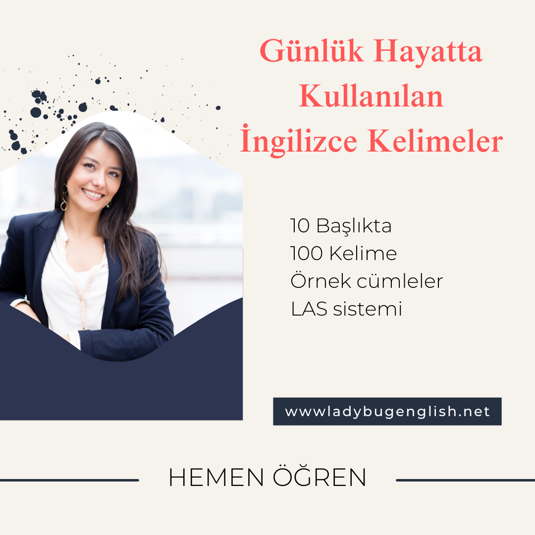 günlük hayatta kullanılan İngilizce kelimeler