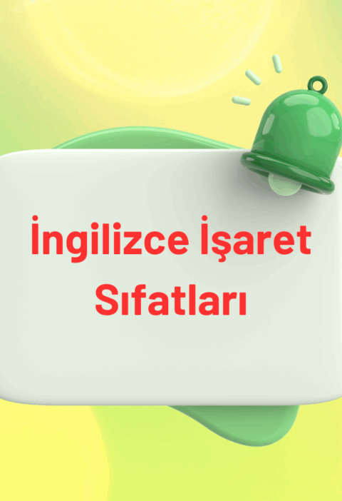 ingilizce işaret sıfatları
